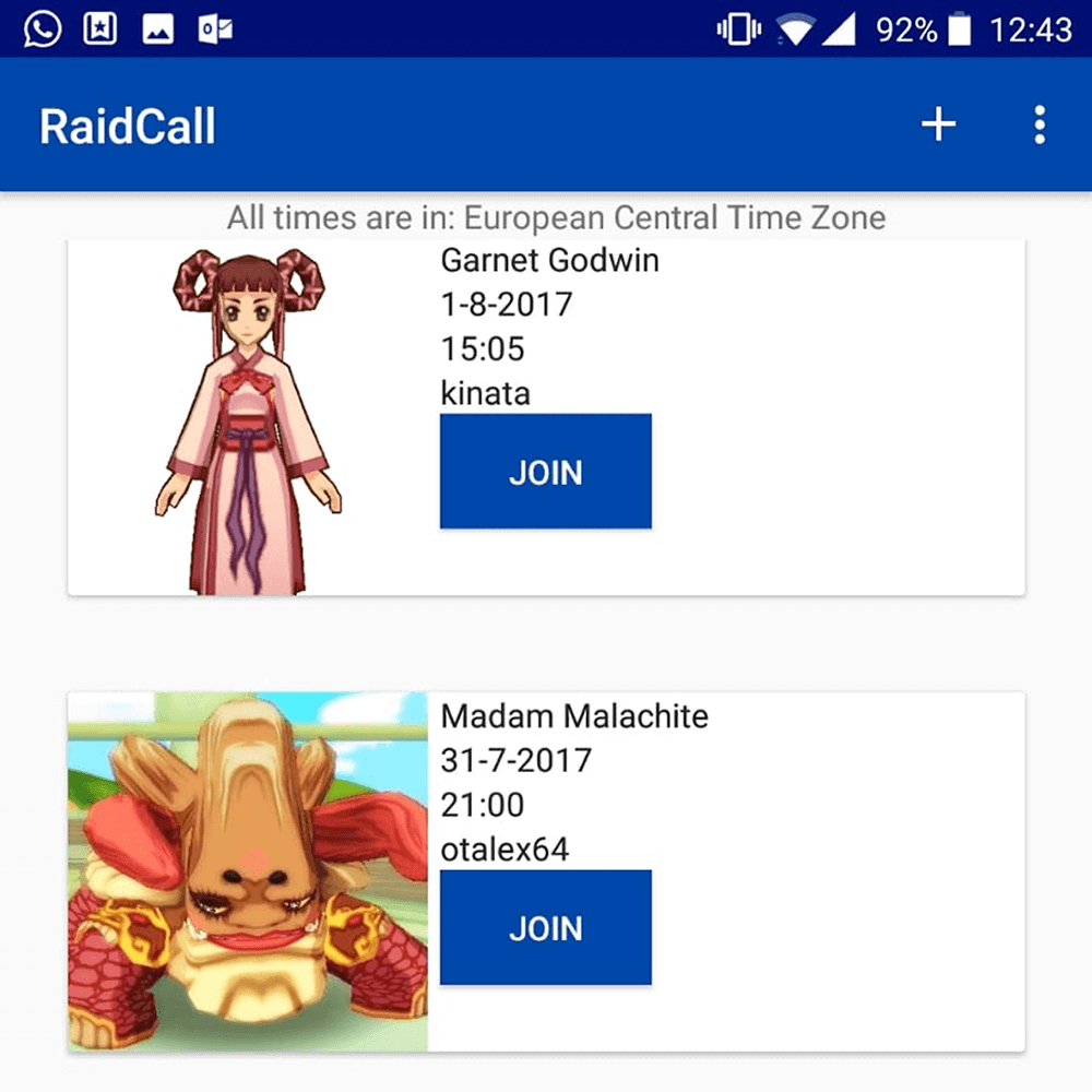 Raidcall Android app